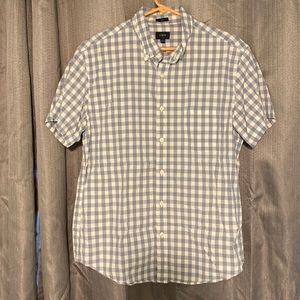 J. Crew Mens Slim, Size L, Short Sleeve Button up